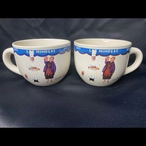 Retro California pantry big belly mug bowl set new!!